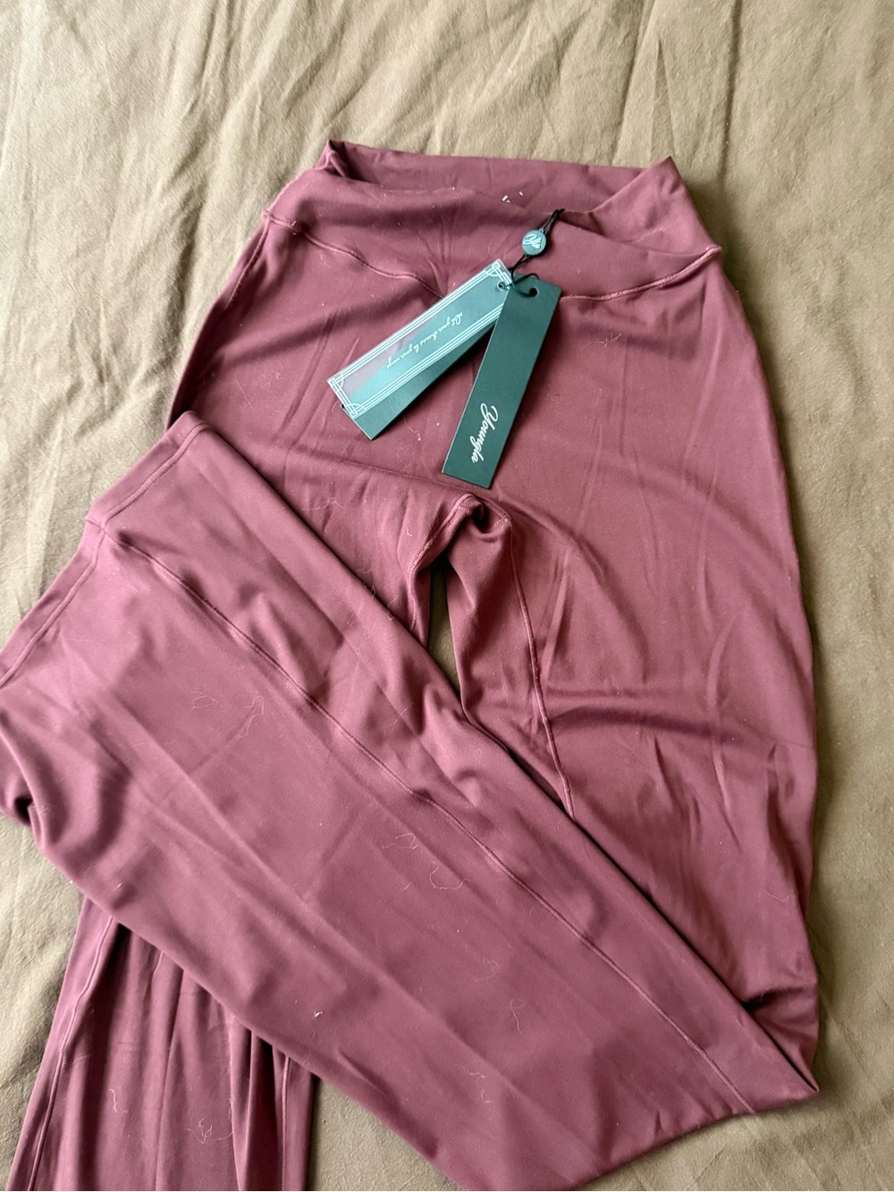YoungLA High-Waist Leggings in Dusty Mauve